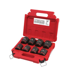 Milwaukee Tool - 8 Pc 3/4" Drive Socket Set - Exact Tool & Supply