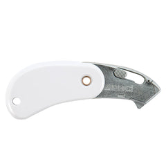 PHC - Utility Knives, Snap Blades & Box Cutters; Type: Safety Cutter ; Blade Type: Retractable; Springback ; Number of Blades Included: 1 ; Number of Blades: 1 ; Handle Material: Plastic ; Color: White - Exact Tool & Supply