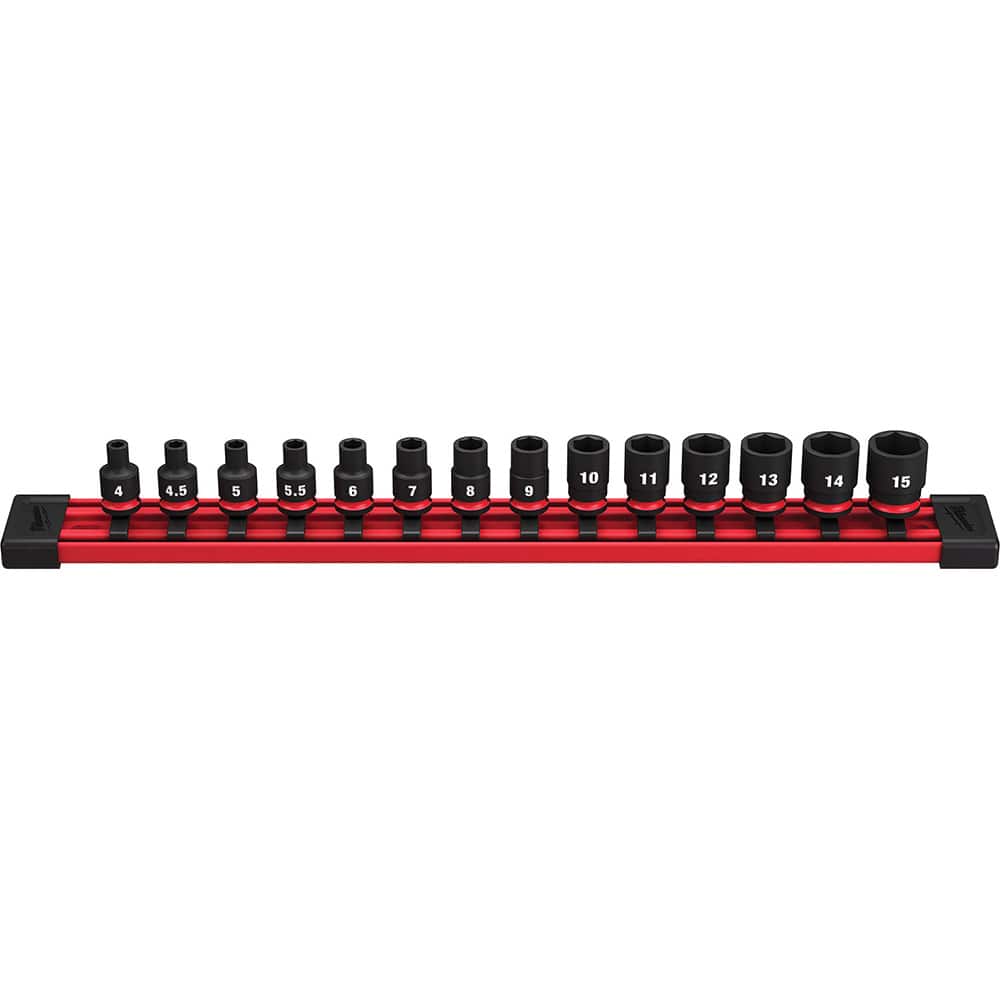 Milwaukee Tool - 14 Pc 1/4" Drive Socket Set - Exact Tool & Supply