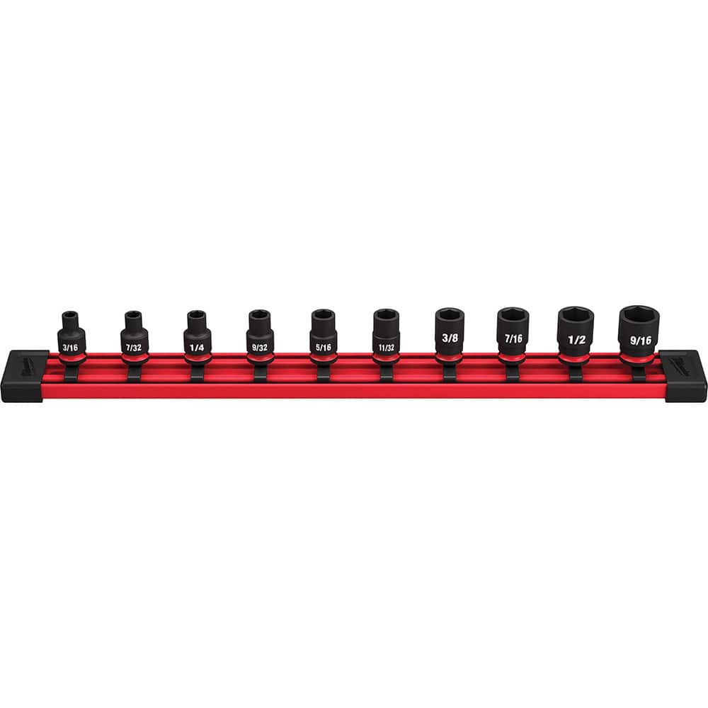 Milwaukee Tool - 10 Pc 1/4" Drive Socket Set - Exact Tool & Supply