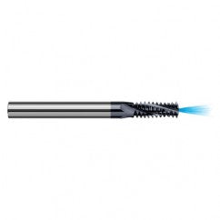 ‎0.1800″ Cutter Diameter × 0.5000″ (1/2″) Length of Cut Carbide Multi-Form 1/4″-28 Thread Milling Cutter Coolant Through, 3 Flutes, AlTiN Coated - Exact Tool & Supply