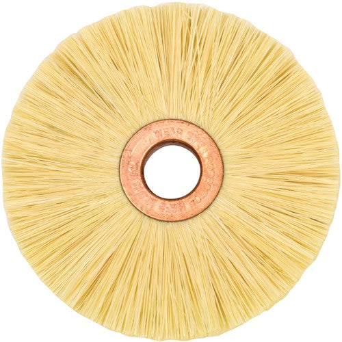 3″ Small Diameter Tampico Wheel Brush, 1/2″ Arbor Hole - Exact Tool & Supply
