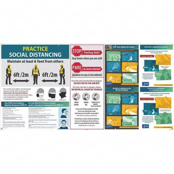 NMC - Banners Message Type: Safety Reinforcement & Motivational Legend: Practice Social Distancing - Exact Tool & Supply