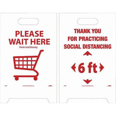 NMC - Cone & A Frame Floor Signs Shape: A-Frame Type: Accident Prevention - Exact Tool & Supply