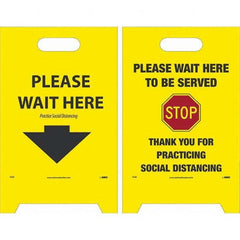 NMC - Cone & A Frame Floor Signs Shape: A-Frame Type: Accident Prevention - Exact Tool & Supply
