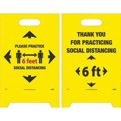 NMC - Cone & A Frame Floor Signs Shape: A-Frame Type: Accident Prevention - Exact Tool & Supply