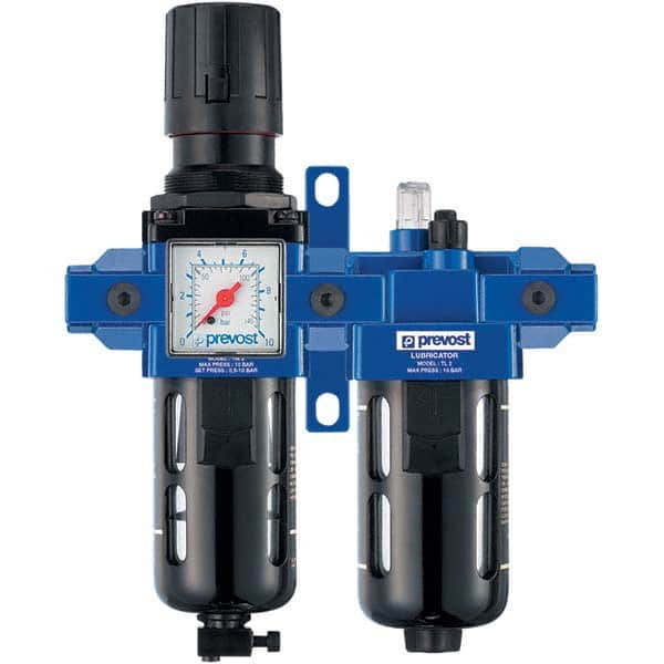 Prevost - Filter, Regulator & Lubricator (FRL) Units Configuration: 2 Pc. Filter/Regulator-Lubricator Body Type: Standard - Exact Tool & Supply