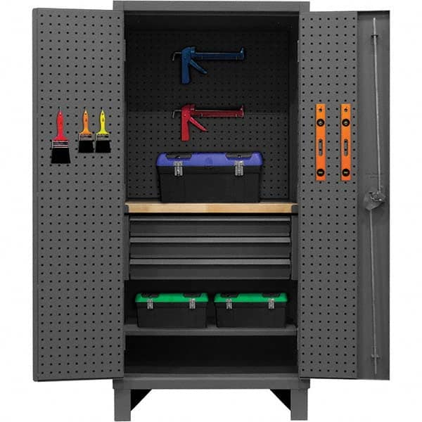 Durham - Storage Cabinets Type: Pegboard Width (Inch): 24-1/8 - Exact Tool & Supply