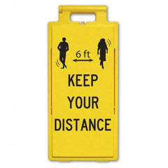 PRO-SAFE - Cone & A Frame Floor Signs Shape: A-Frame Type: Accident Prevention - Exact Tool & Supply