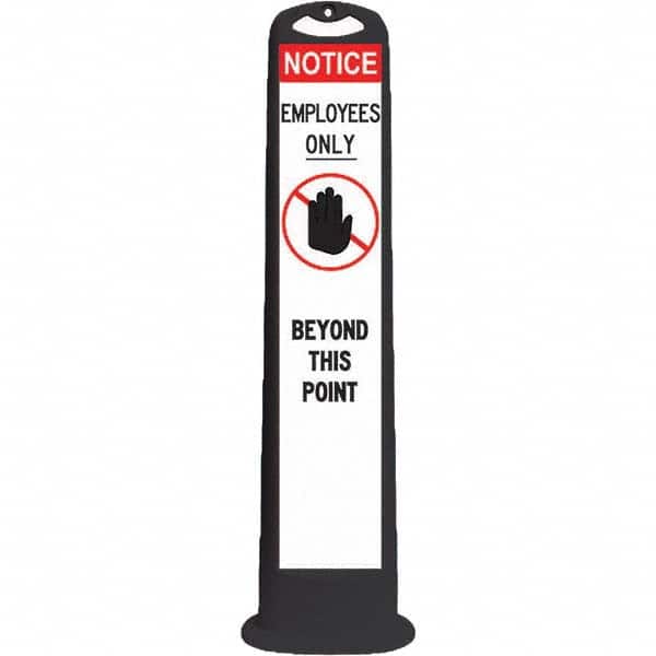 PRO-SAFE - Traffic Barrels, Delineators & Posts Type: Vertical Panel Material: HDPE - Exact Tool & Supply