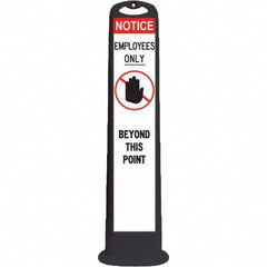 PRO-SAFE - Traffic Barrels, Delineators & Posts Type: Vertical Panel Material: HDPE - Exact Tool & Supply