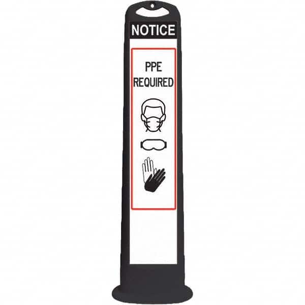 PRO-SAFE - Traffic Barrels, Delineators & Posts Type: Vertical Panel Material: HDPE - Exact Tool & Supply