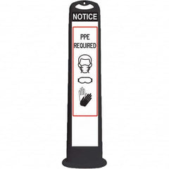 PRO-SAFE - Traffic Barrels, Delineators & Posts Type: Vertical Panel Material: HDPE - Exact Tool & Supply