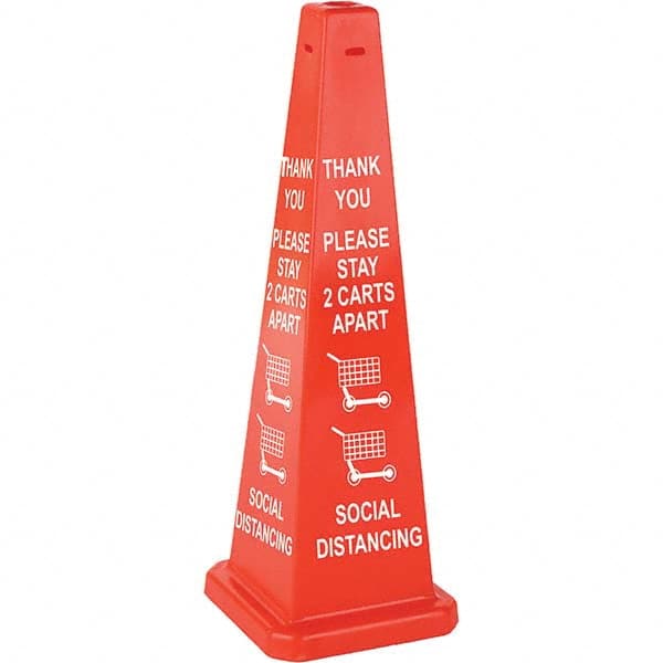 PRO-SAFE - Traffic Cones Type: Cone Color: Orange - Exact Tool & Supply