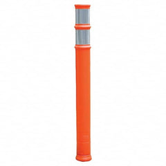 PRO-SAFE - Traffic Barrels, Delineators & Posts Type: Delineator Post Material: HDPE - Exact Tool & Supply