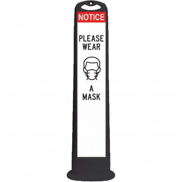 PRO-SAFE - Traffic Barrels, Delineators & Posts Type: Vertical Panel Material: HDPE - Exact Tool & Supply
