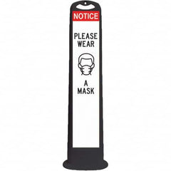 PRO-SAFE - Traffic Barrels, Delineators & Posts Type: Vertical Panel Material: HDPE - Exact Tool & Supply