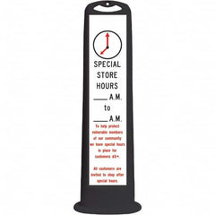 PRO-SAFE - Traffic Barrels, Delineators & Posts Type: Vertical Panel Material: HDPE - Exact Tool & Supply