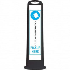 PRO-SAFE - Traffic Barrels, Delineators & Posts Type: Vertical Panel Material: HDPE - Exact Tool & Supply