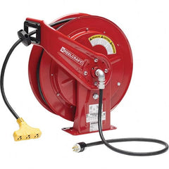 Reelcraft - Cord & Cable Reels End Type: Triple-Tap Outlet Cable Length (Feet): 100 - Exact Tool & Supply