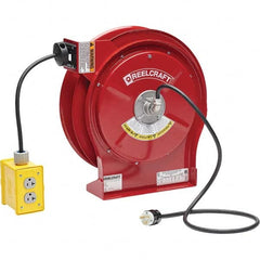 Reelcraft - Cord & Cable Reels End Type: Quad Outlet Cable Length (Feet): 50 - Exact Tool & Supply