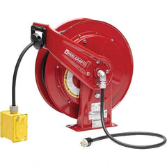 Reelcraft - Cord & Cable Reels End Type: Duplex Outlet Box with GFCI Cable Length (Feet): 100 - Exact Tool & Supply