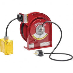 Reelcraft - Cord & Cable Reels End Type: Duplex GFCI Outlet Box Cable Length (Feet): 45 - Exact Tool & Supply