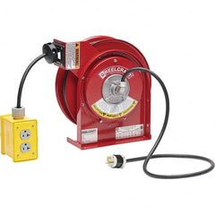Reelcraft - Cord & Cable Reels End Type: Quad Outlet Cable Length (Feet): 45 - Exact Tool & Supply