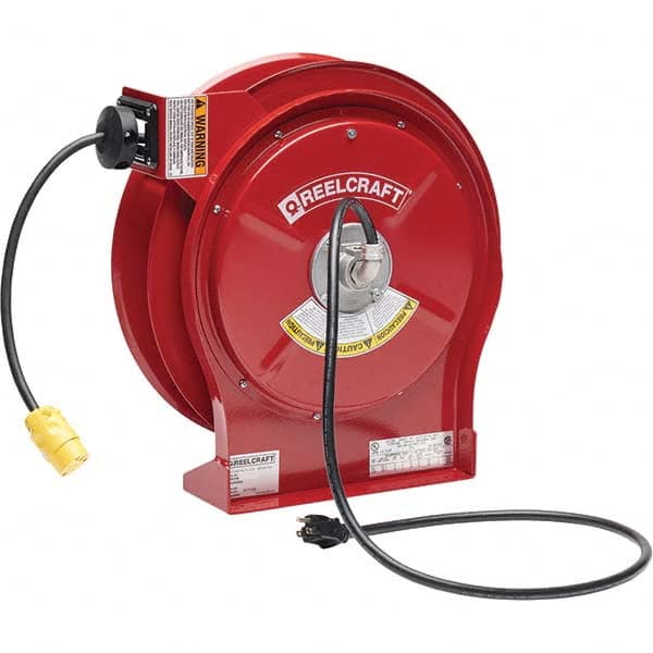 Reelcraft - Cord & Cable Reels End Type: Single Outlet Cable Length (Feet): 50 - Exact Tool & Supply