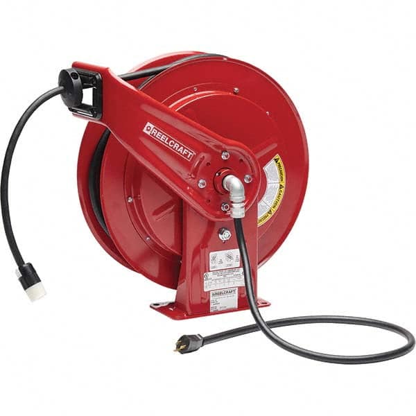 Reelcraft - Cord & Cable Reels End Type: Twist Lock Receptacle Cable Length (Feet): 75 - Exact Tool & Supply