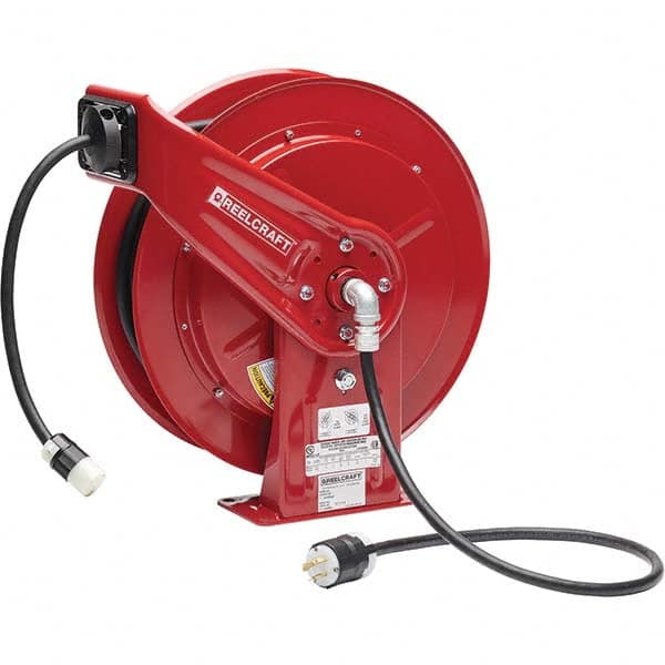 Reelcraft - Cord & Cable Reels End Type: Single Outlet Cable Length (Feet): 100 - Exact Tool & Supply