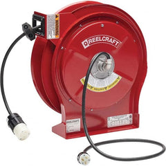 Reelcraft - Cord & Cable Reels End Type: Twist Lock Receptacle Cable Length (Feet): 50 - Exact Tool & Supply