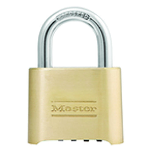 Combination Padlock 2″ Body Width; Keyed: Resettable; Brass - Exact Tool & Supply