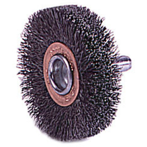 2″ Diameter - Crimped Steel Wire Confle x Brush - Exact Tool & Supply