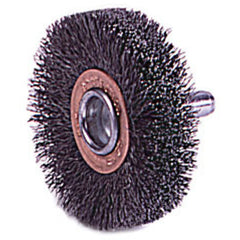 2″ Diameter - Crimped Steel Wire Confle x Brush - Exact Tool & Supply
