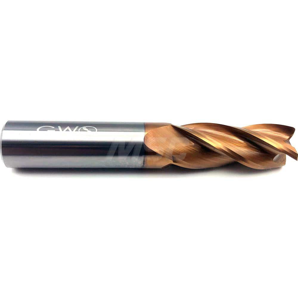 Square End Mill: 3/16'' Dia, 5/16'' LOC, 3/16'' Shank Dia, 2'' OAL, 4 Flutes, Solid Carbide Single End, FX7 Finish, 33 ° Variable Helix, Centercutting, RH Cut, RH Flute, Series 1034
