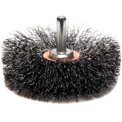 3″ Diameter - Crimped Steel Wire Confle x Brush - Exact Tool & Supply