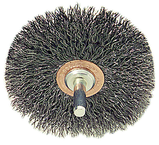 3'' Diameter - Crimped Stainless Confle x Brush - Exact Tool & Supply