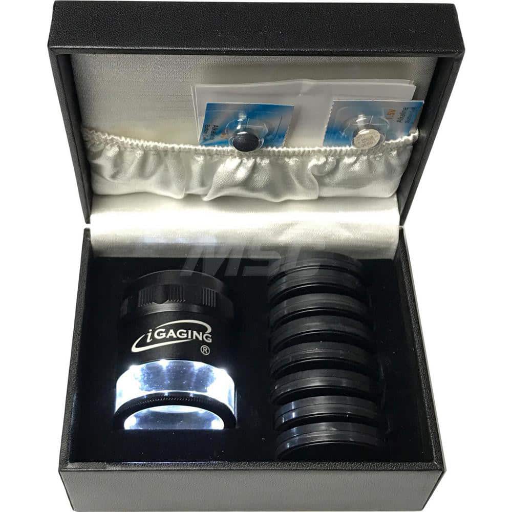 Loupes; Lens Type: Singlet; Minimum Magnification: 10x; Maximum Magnification: 10x; Number of Lenses: 9; Light Source Included: Yes