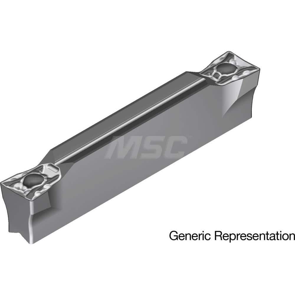 Grooving Insert: GCM7008ML AC8025P, Solid Carbide Absotech Finish, Neutral, 7 mm Cutting Width, 25 mm Max Depth, Series GND