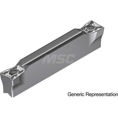 Grooving Insert: GCM7004ML AC8025P, Solid Carbide Absotech Finish, Neutral, 7 mm Cutting Width, 25 mm Max Depth, Series GND