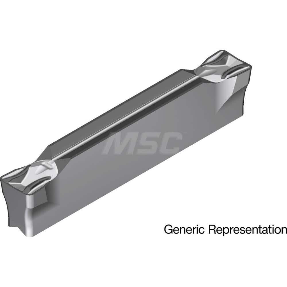 Grooving Insert: GCM4008MG AC8025P, Solid Carbide Absotech Finish, Neutral, 4 mm Cutting Width, 25 mm Max Depth, Series GND