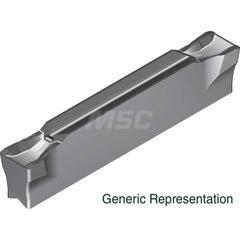 Grooving Insert: GCM4004GG AC8025P, Solid Carbide Absotech Finish, Neutral, 4 mm Cutting Width, 25 mm Max Depth, Series GND