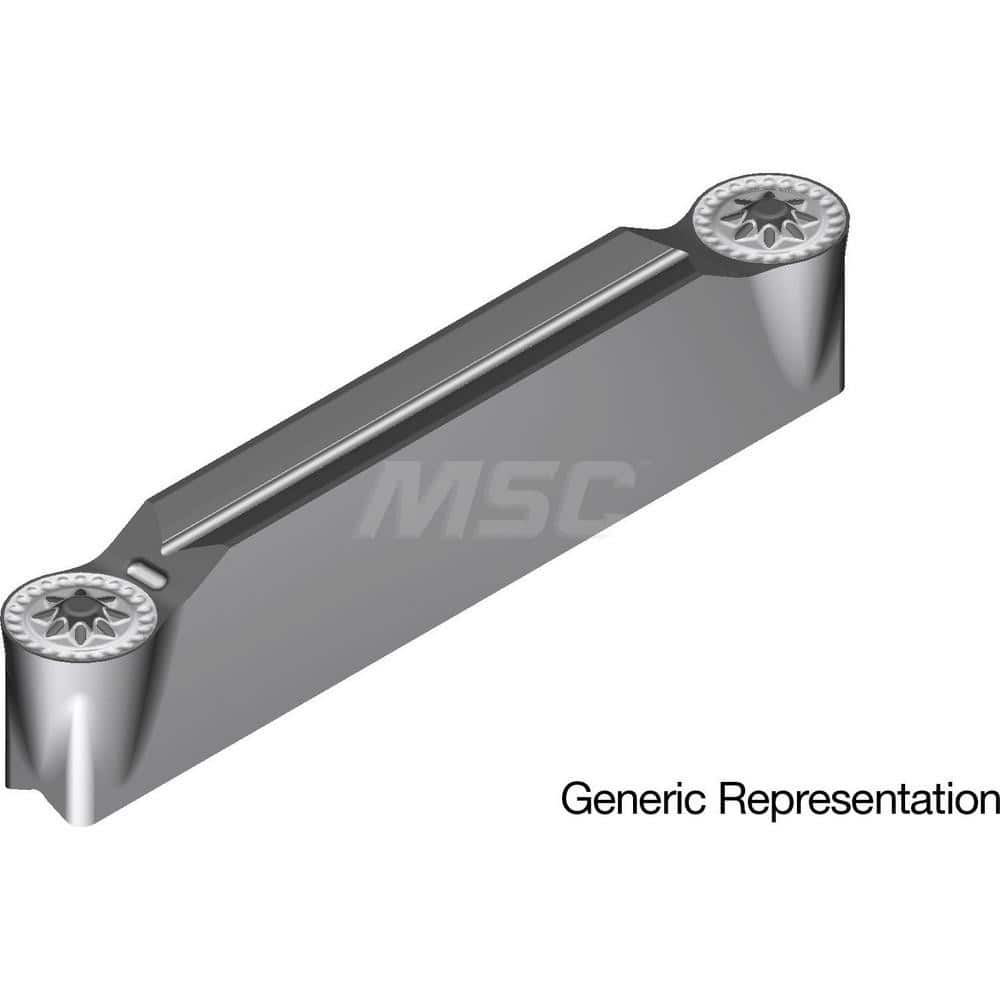 Grooving Insert: GCM7035RG AC8025P, Solid Carbide Absotech Finish, Neutral, 7 mm Cutting Width, 25 mm Max Depth, Series GND
