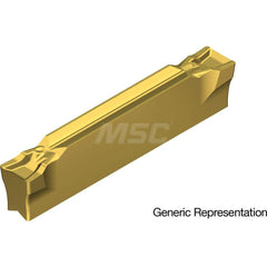 Grooving Insert: GCM5002GF AC830P, Solid Carbide Super FF Finish, Neutral, 5 mm Cutting Width, 25 mm Max Depth, Series GND
