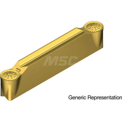 Grooving Insert: GCM8040RG AC830P, Solid Carbide Super FF Finish, Neutral, 8 mm Cutting Width, 25 mm Max Depth, Series GND