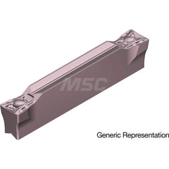 Grooving Insert: GCM7004ML AC520U, Solid Carbide Super ZX Finish, Neutral, 7 mm Cutting Width, 25 mm Max Depth, Series GND