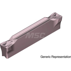 Grooving Insert: GCM5008MG AC520U, Solid Carbide Super ZX Finish, Neutral, 5 mm Cutting Width, 25 mm Max Depth, Series GND