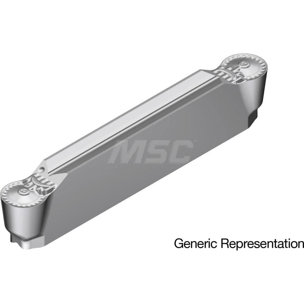 Grooving Insert: GCM4020RN AC8035P, Solid Carbide Absotech Finish, Neutral, 4 mm Cutting Width, 25 mm Max Depth, Series GND