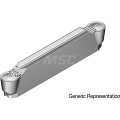 Grooving Insert: GCM4020RN AC8035P, Solid Carbide Absotech Finish, Neutral, 4 mm Cutting Width, 25 mm Max Depth, Series GND